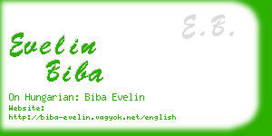evelin biba business card